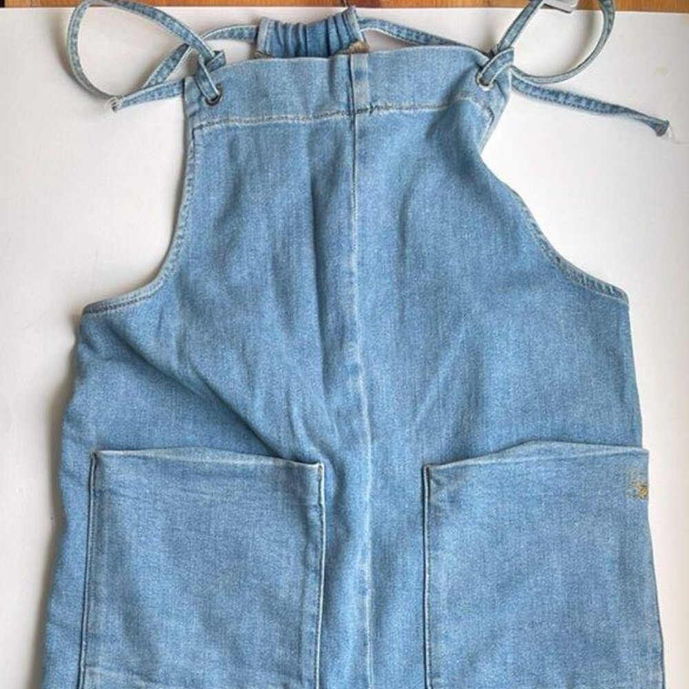 Maje Paris Designer Denim Overall Dungarees - SM